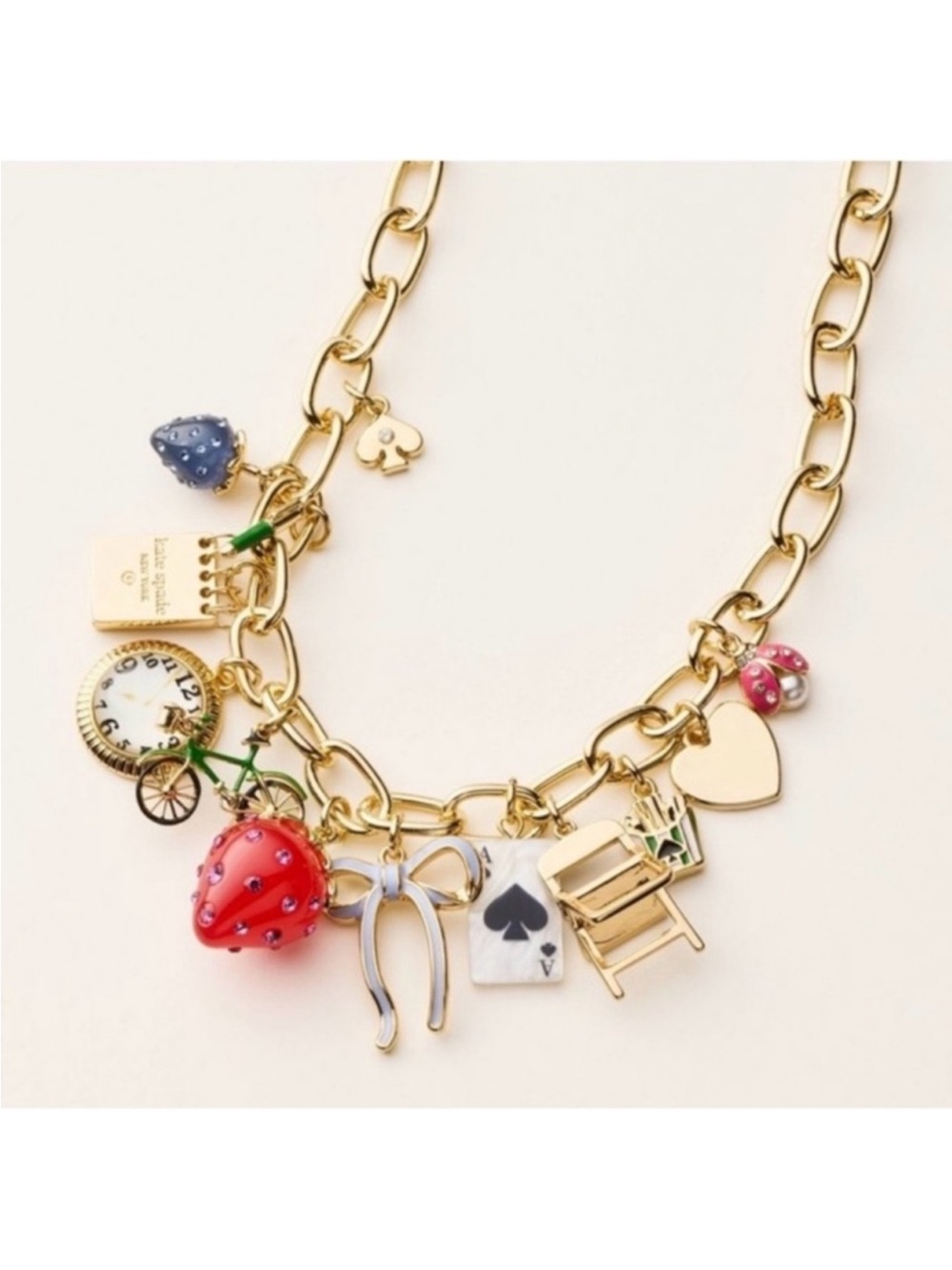 Kate Spade x target charm necklace